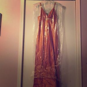 Orange bridesmaid dress